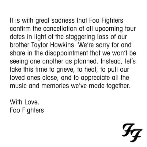 Foo Fighters Absage 😭