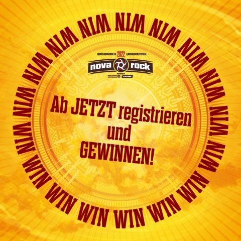 Erstelle jetzt deinen Nova Rock Account und gewinne!