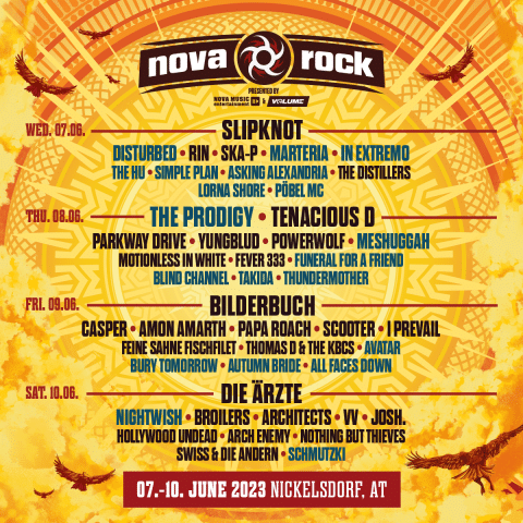 Neue ACTS für das NOVA ROCK 2023/ Limitierte Early Bird Tagestickets ab sofort verfügbar!