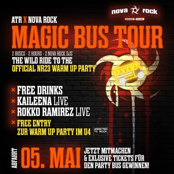 Gewinne Tickets für den Nova Rock Partybus!