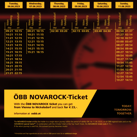 Der Sonderzug Fahrplan ist ab sofort verfügbar!