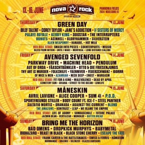 Neue Bands für die Red-, und Blue Stage!